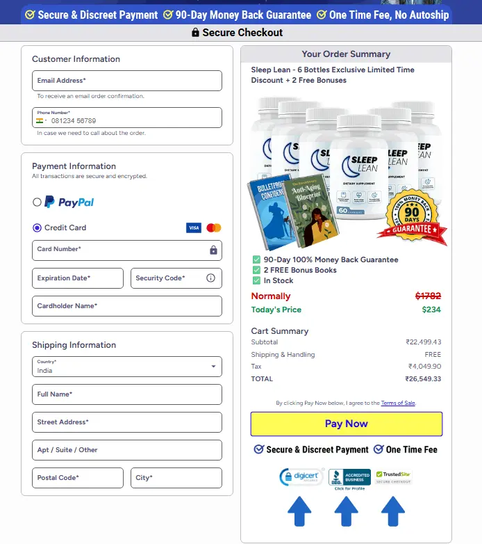 Sleep Lean secure-checkout